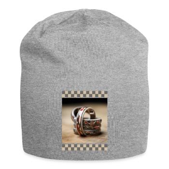 Konzentrische amerikanische Flaggen Wüste Tarnung Tiefe - Jersey-Beanie - Grau meliert - Vorne