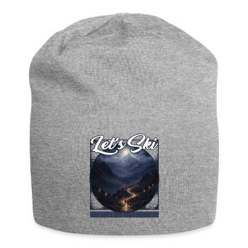 Let's Ski Mountain Duality Abfahrt bei Tageslicht - Jersey-Beanie - Grau meliert - Vorne