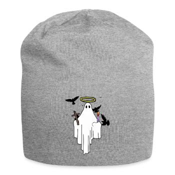 Holy Spirit Enlightenment Halo Cross - Jersey Beanie - heather grey - Front