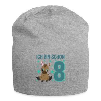 Eight Years of Celebration Donkeys: Jubilation & Fun - Jersey Beanie - heather grey - Front