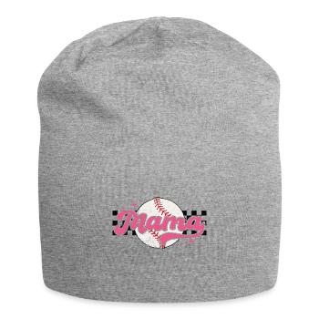 Checkered Baseballl Mama Fête des mères - Bonnet en jersey - gris chiné - Devant