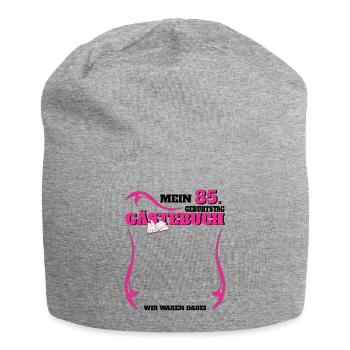 85e anniversaire homme et femme livre d’or - Bonnet en jersey - gris chiné - Devant