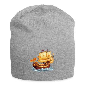 Pizza Pirate's Gasparilla Feast - Jersey Beanie - heather grey - Front