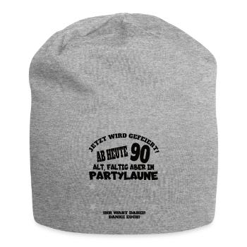 Livre d’or homme et femme 90e anniversaire - Bonnet en jersey - gris chiné - Devant