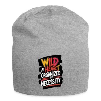 Wild im Herzen Organisation T-Shirt - Jersey-Beanie - Grau meliert - Vorne