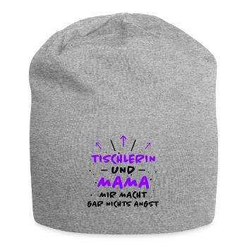 Tischlerin Spruch Schreinerin Tischlerin Geschenk - Jersey-Beanie - Grau meliert - Vorne
