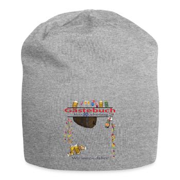 Livre d’or homme et femme 90e anniversaire - Bonnet en jersey - gris chiné - Devant