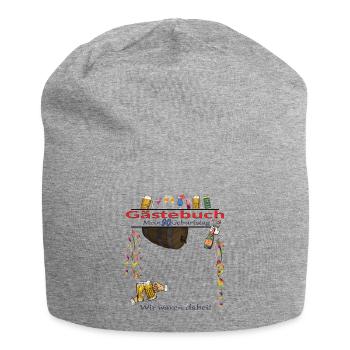 Livre d’or homme et femme 90e anniversaire - Bonnet en jersey - gris chiné - Devant