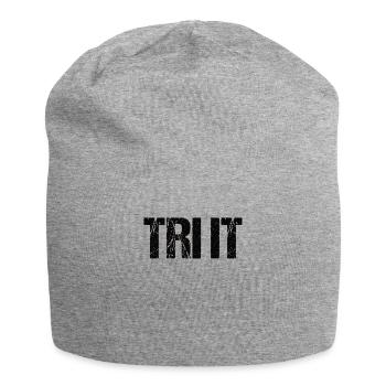 TRI IT - Traithlet, Triathlon Athlete Gift - Jersey Beanie - heather grey - Front