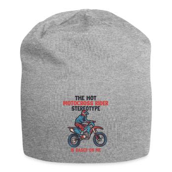 Le stéréotype du pilote de motocross est basé sur Me Racing - Bonnet en jersey - gris chiné - Devant