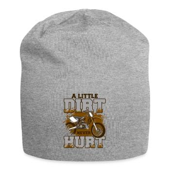 A Little Dirt Never Hurt Supermoto Motorcycle - Jersey Beanie - heather grey - Front