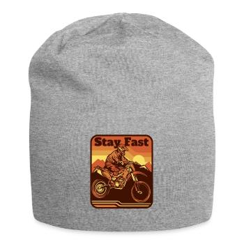 Stay Fast Motorcycle Racing Supermoto Riders - Jersey Beanie - heather grey - Front