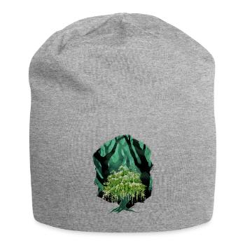 Wald Natur Botanik Flora - Jersey-Beanie - Grau meliert - Vorne