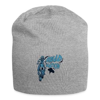 Pilotes de Supermotard Braap Nation Motorcycle Racing - Bonnet en jersey - gris chiné - Devant
