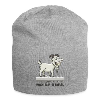 Bock auf 'n Dübel - Kiffen - Jersey-Beanie - Grau meliert - Vorne