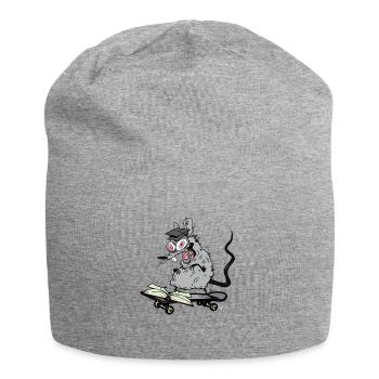 Gelehrter Student lernen Ratte Skater Jugendlicher - Jersey-Beanie - Grau meliert - Vorne