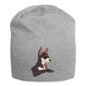 Adorable Chihuahua - Jersey Beanie - heather grey - Front
