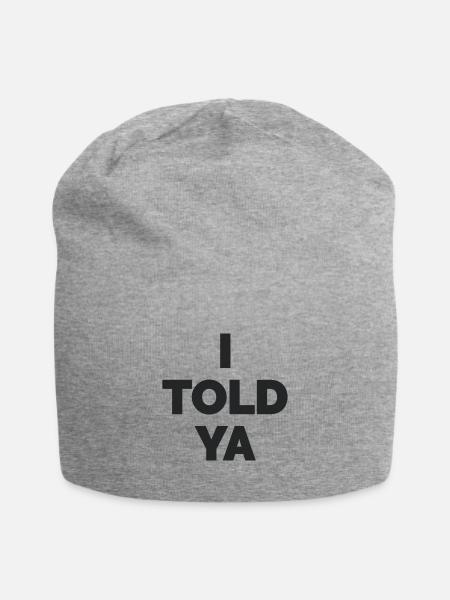 Challengers Zendaya I Told Ya T-Shirt - Bonnet en jersey - gris chiné