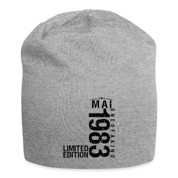 Anniversaire Mai 1983 Mai né en Mai - Bonnet en jersey - gris chiné - Devant