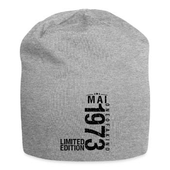 Anniversaire Mai 1973 Mai né en Mai - Bonnet en jersey - gris chiné - Devant