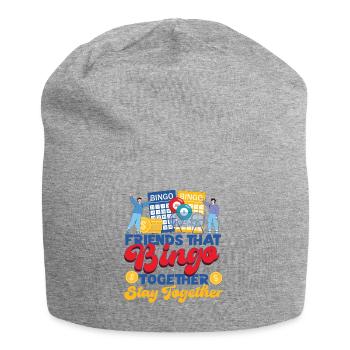 Amis joueurs de bingo Copains - Bonnet en jersey - gris chiné - Devant