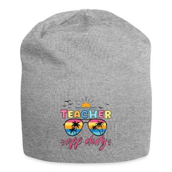 Lunettes de soleil en congé de l’enseignant dernier jour d’école - Bonnet en jersey - gris chiné - Devant