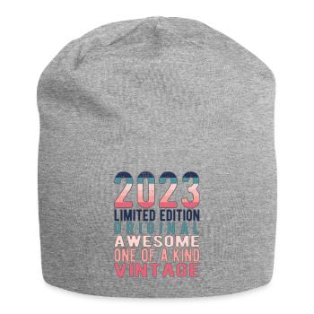 Limited Edition since 2023 Birthday Vintage 2023 - Jersey Beanie - heather grey - Front