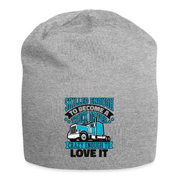 Qualifiziert genug, um LKW-Fahrer zu werden Trucker - Jersey-Beanie - Grau meliert - Vorne