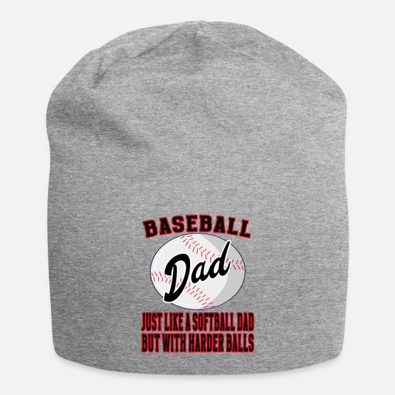 Baseball Dad like a softball dad - Baseball Daddy - Jersey-Beanie - Grau meliert