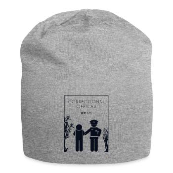 Correctional Officer Chinese Hanzi Corrections - Jersey Beanie - heather grey - Front