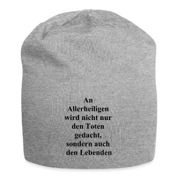 Personalized gift - Jersey Beanie - heather grey - Front