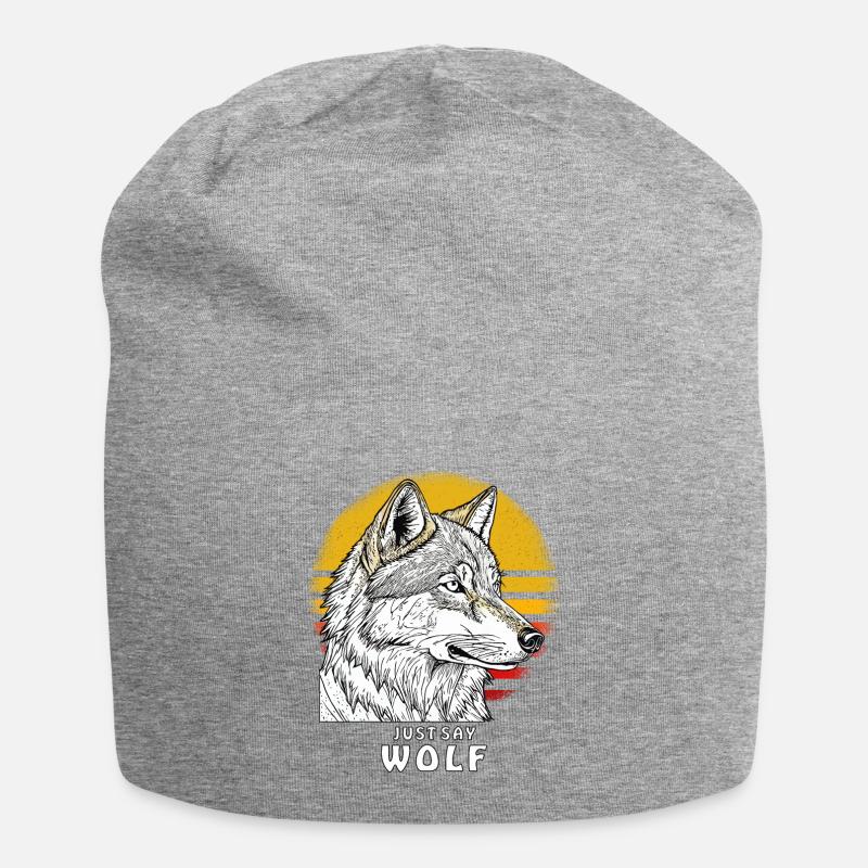 JUST SAY WOLF - Jersey-Beanie - Grau meliert