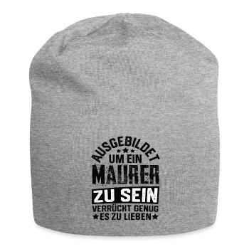 Mason, Building Construction, Master Mason, Mason's Hammer - Jersey Beanie - heather grey - Front