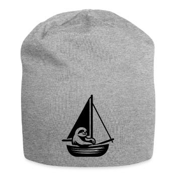 Dériveur minimaliste Sloth Summer - Bonnet en jersey - gris chiné - Devant
