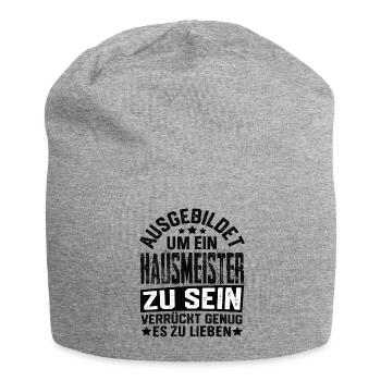 Concierge Gestion de l’immeuble Concierge Dicton - Bonnet en jersey - gris chiné - Devant