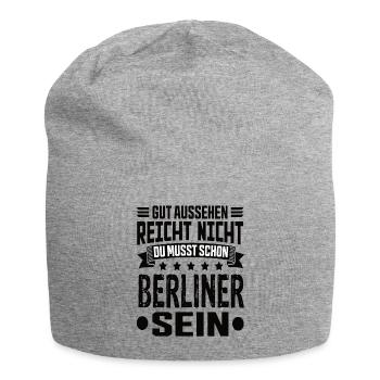 Berlin Berlin Capital Hemiat Berlin Sayings - Jersey Beanie - heather grey - Front