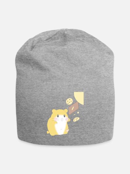 Backen Hamster Korea - Jersey-Beanie - Grau meliert