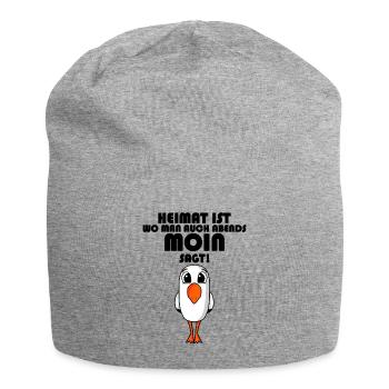 Sprüche Nordsee - Jersey-Beanie - Grau meliert - Vorne