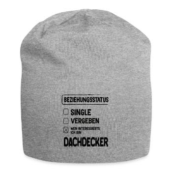 Dachdecker Beziehungsstatus - Jersey-Beanie - Grau meliert - Vorne