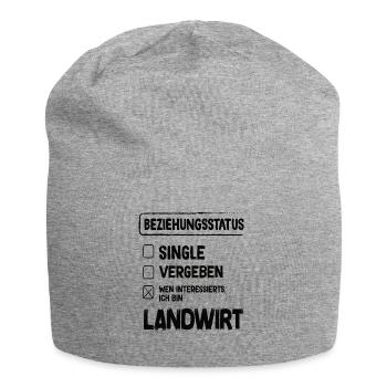 Landwirt Beziehungsstatus - Jersey-Beanie - Grau meliert - Vorne
