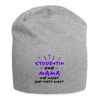 Studentin Spruch Universität Studentin Geschenk - Jersey-Beanie - Grau meliert - Vorne