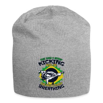Der Tag, an dem ich aufhöre, den Ginga Capoeirista Tanz zu kicken - Jersey-Beanie - Grau meliert - Vorne