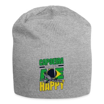 La capoeira me rend heureux Capoeirista Ginga Dance - Bonnet en jersey - gris chiné - Devant