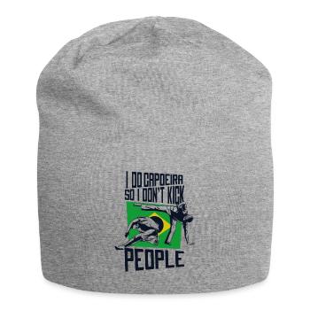 I Do Capoeira So I Don't Kick People Ginga Dance - Jersey Beanie - heather grey - Front