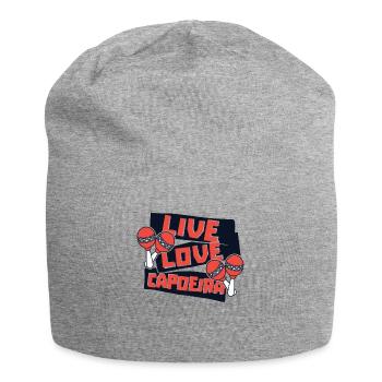 Live Love Capoeira Ginga Capoeirista Tanz - Jersey-Beanie - Grau meliert - Vorne