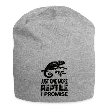 Just One More Reptile I Promise Reptilen Echse - Jersey-Beanie - Grau meliert - Vorne