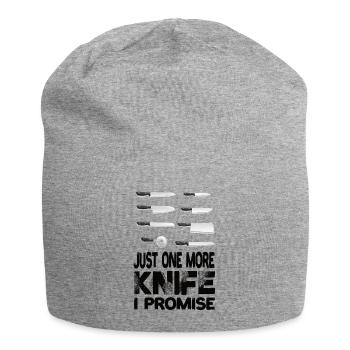 Juste un couteau de plus que je promets couteau de chef - Bonnet en jersey - gris chiné - Devant