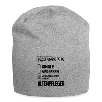 Altenpfleger Beziehungsstatus Altenpfleger - Jersey-Beanie - Grau meliert - Vorne