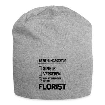 Florist Beziehungsstatus Florist Blumen Floristik - Jersey-Beanie - Grau meliert - Vorne
