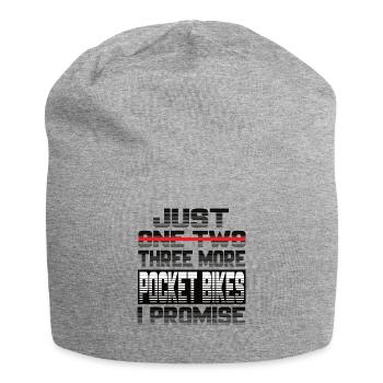 Just One More Pocket Bike I Promise Pocket Bike - Jersey-Beanie - Grau meliert - Vorne